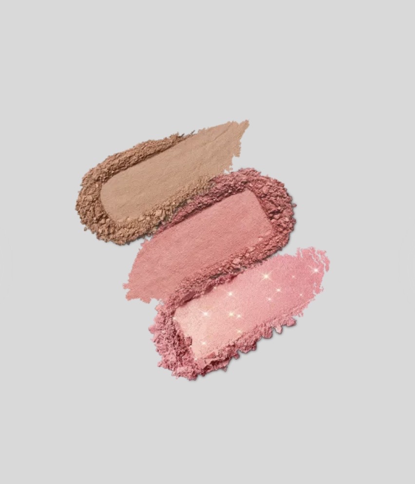 multi finish trio blush & bronzer palette – Image 2