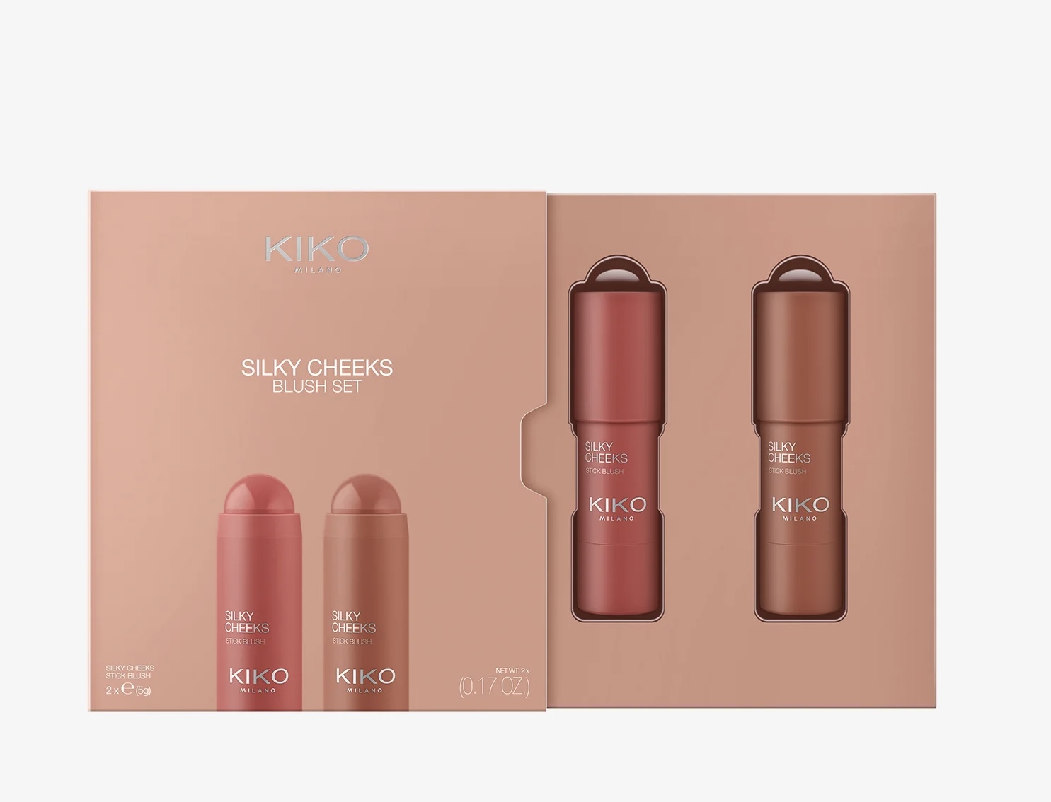 Silky Cheeks Blush Set Brown and Pink – Image 3